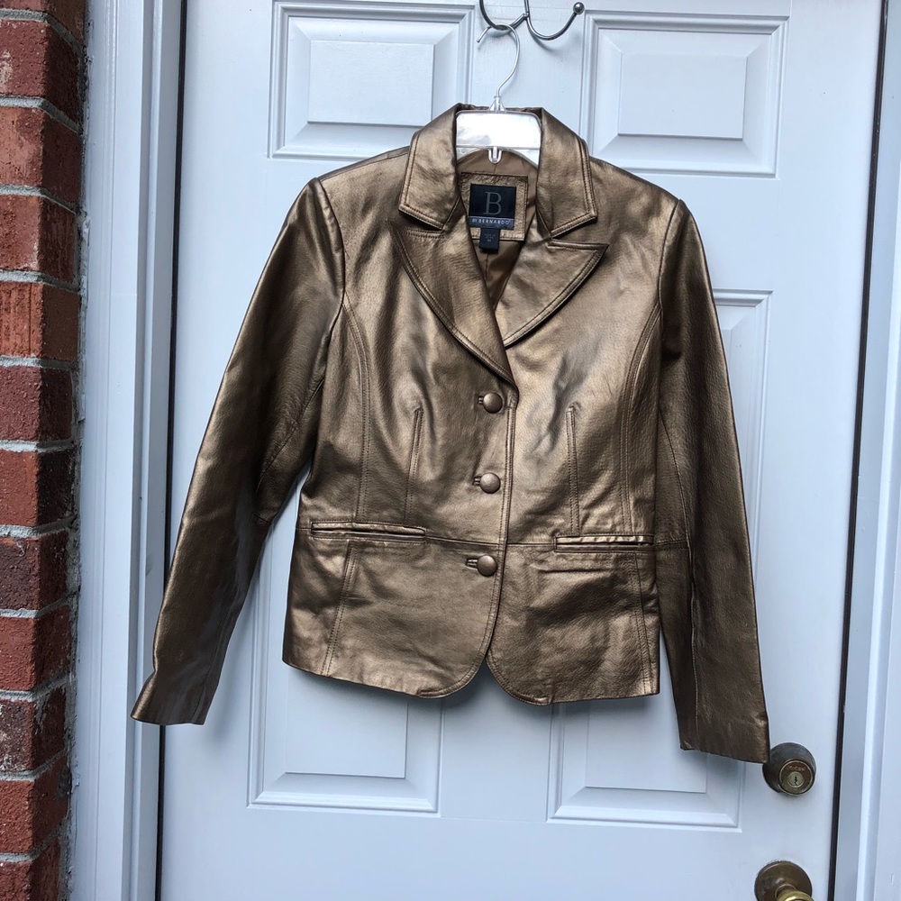 Bernardo Leather Blazer